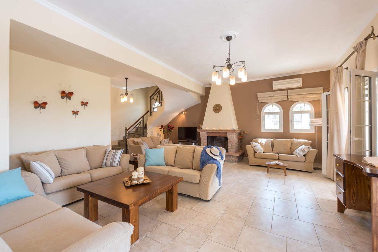 Kokkínion Corfu Villa Kokkini With Swimming Pool מראה חיצוני תמונה